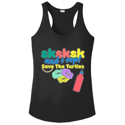 SKSKSK And I oop Save the Turtles Ladies PosiCharge Competitor Racerback Tank