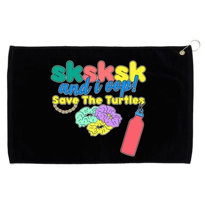 SKSKSK And I oop Save the Turtles Grommeted Golf Towel
