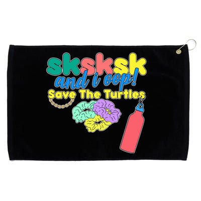 SKSKSK And I oop Save the Turtles Grommeted Golf Towel