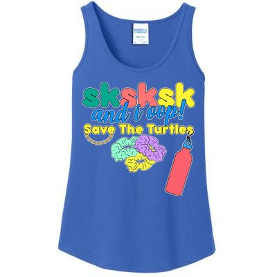 SKSKSK And I oop Save the Turtles Ladies Essential Tank