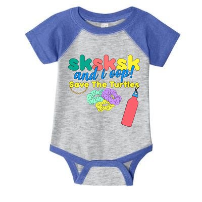 SKSKSK And I oop Save the Turtles Infant Baby Jersey Bodysuit