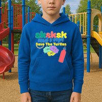SKSKSK And I oop Save the Turtles Kids Hoodie