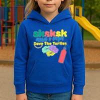 SKSKSK And I oop Save the Turtles Kids Hoodie