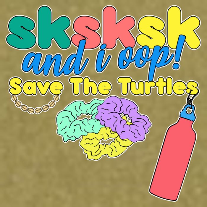 SKSKSK And I oop Save the Turtles Garment-Dyed Women's Muscle Tee