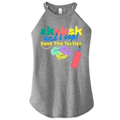 SKSKSK And I oop Save the Turtles Women’s Perfect Tri Rocker Tank