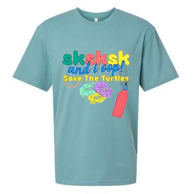 SKSKSK And I oop Save the Turtles Sueded Cloud Jersey T-Shirt