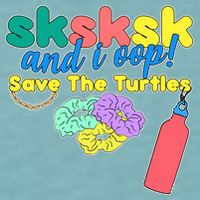 SKSKSK And I oop Save the Turtles Sueded Cloud Jersey T-Shirt