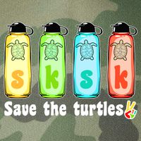 SKSKSK Save The Turtles Peace Legacy Tie Dye Trucker Hat