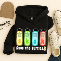 SKSKSK Save The Turtles Peace Hoodie
