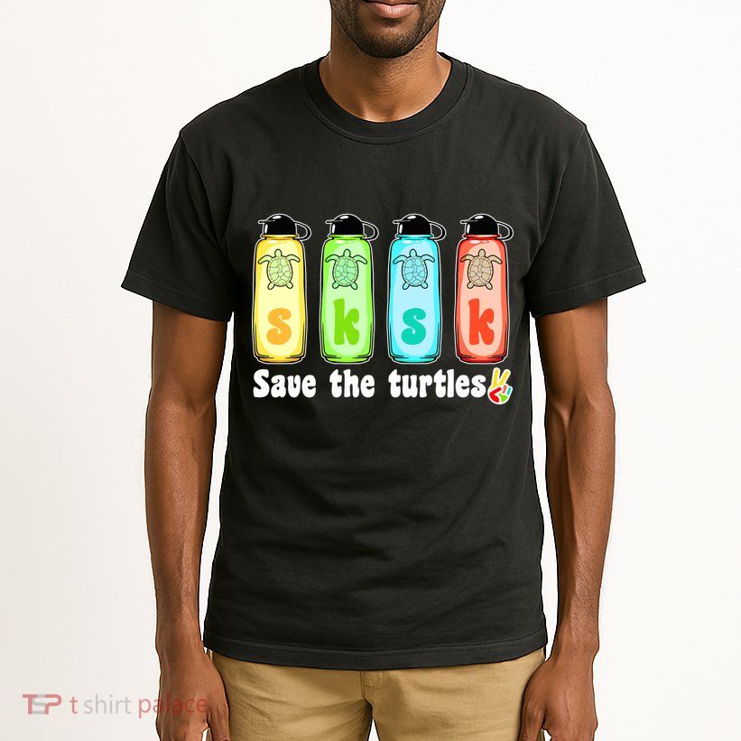 SKSKSK Save The Turtles Peace Tall T-Shirt