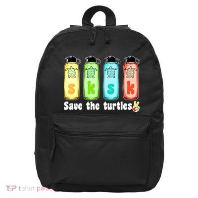 SKSKSK Save The Turtles Peace 16 in Basic Backpack