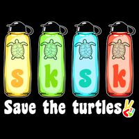 SKSKSK Save The Turtles Peace 16 in Basic Backpack