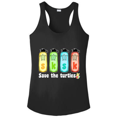 SKSKSK Save The Turtles Peace Ladies PosiCharge Competitor Racerback Tank