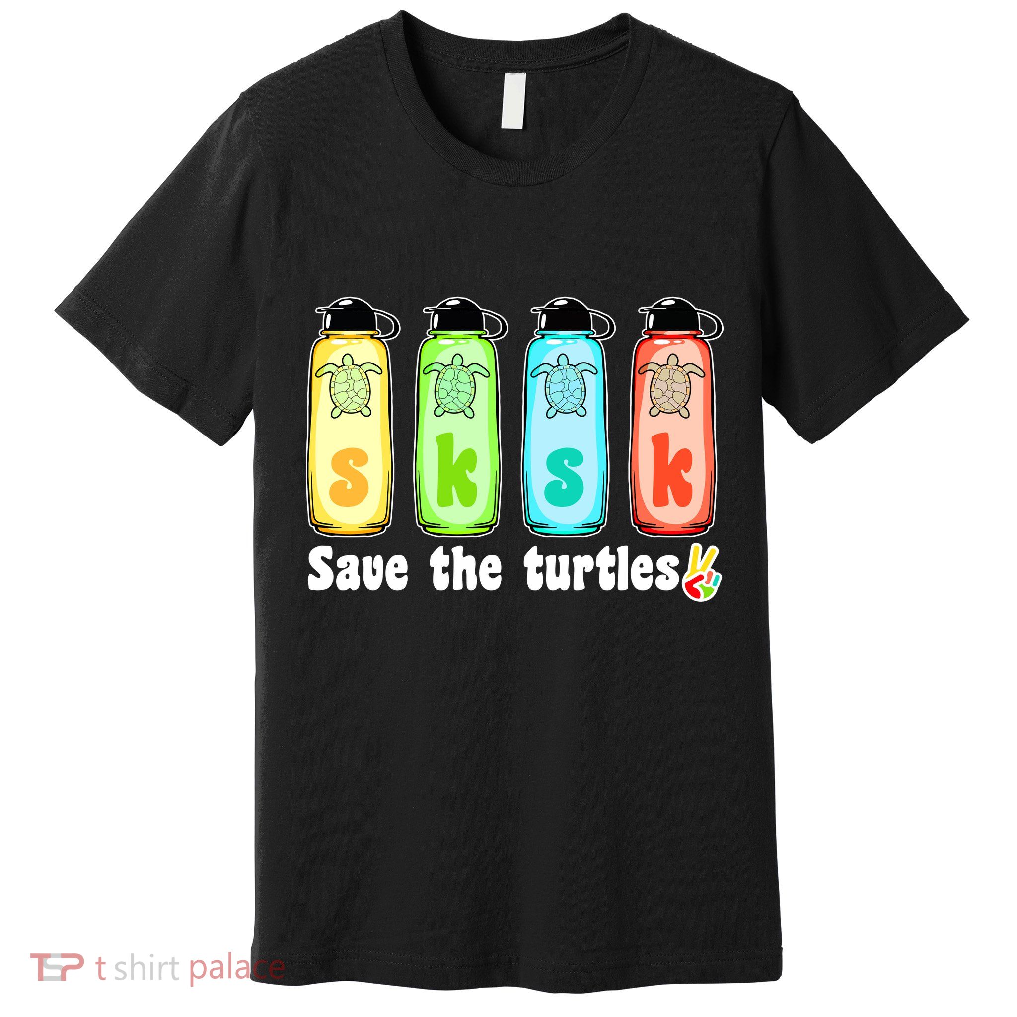 SKSKSK Save The Turtles Peace Premium T-Shirt