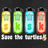 SKSKSK Save The Turtles Peace Trucker Hat
