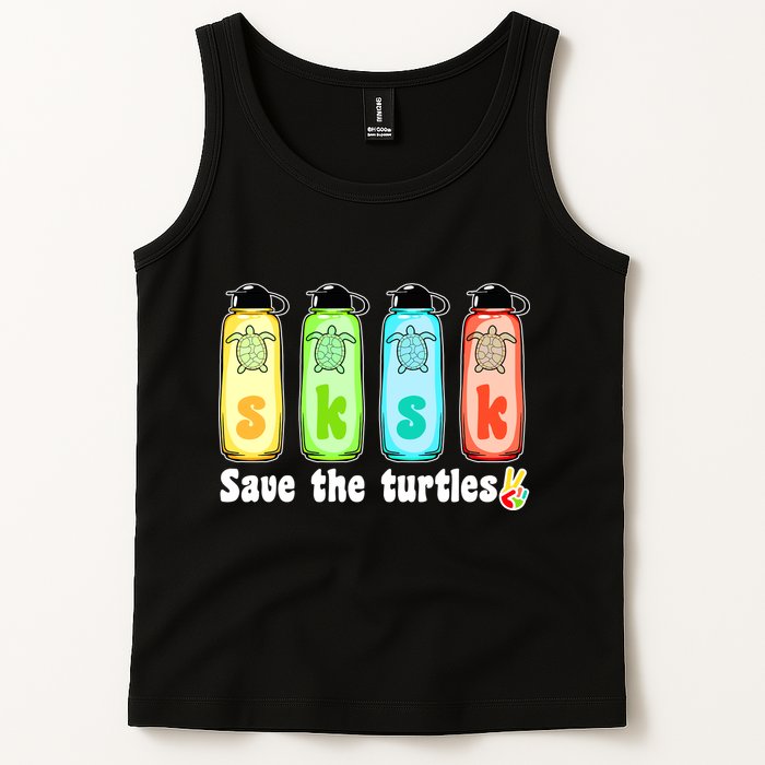 SKSKSK Save The Turtles Peace Tank Top