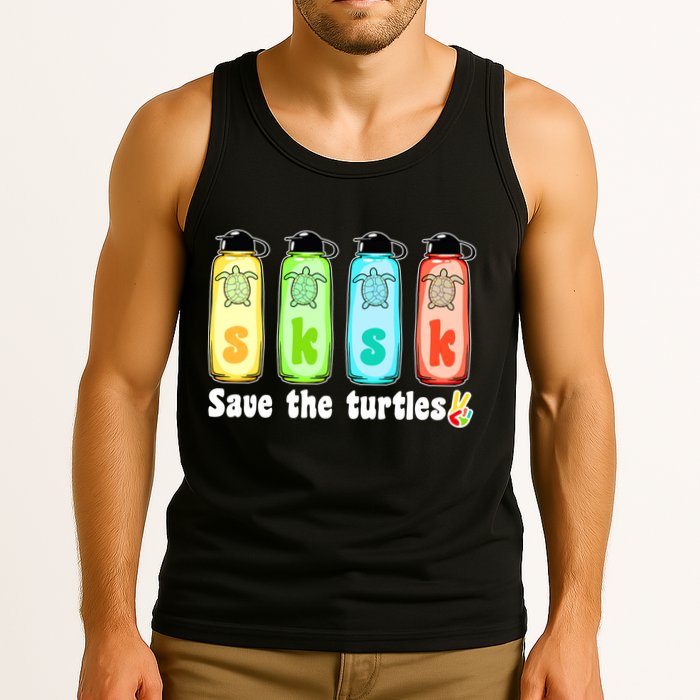 SKSKSK Save The Turtles Peace Tank Top