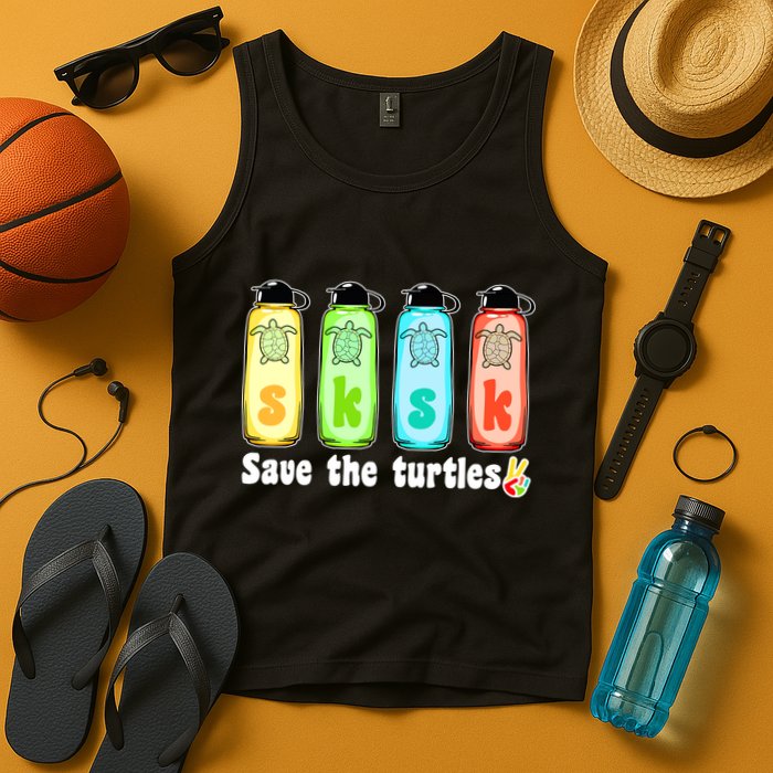 SKSKSK Save The Turtles Peace Tank Top