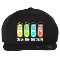 SKSKSK Save The Turtles Peace Wool Snapback Cap