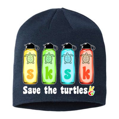 SKSKSK Save The Turtles Peace Sustainable Beanie