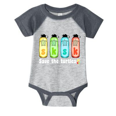 SKSKSK Save The Turtles Peace Infant Baby Jersey Bodysuit