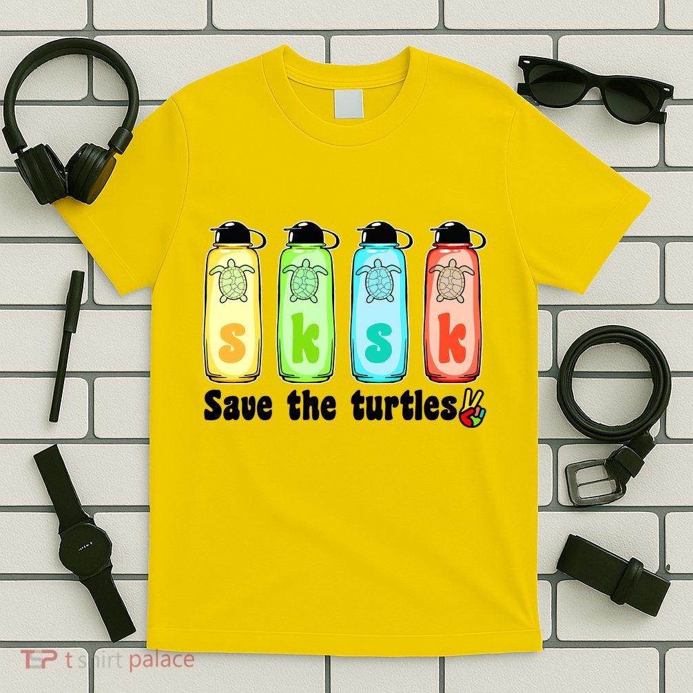 SKSKSK Save The Turtles Peace T-Shirt