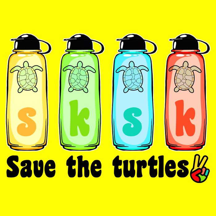 SKSKSK Save The Turtles Peace Kids T-Shirt