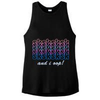 SKSKSKSK And I Oop Ladies PosiCharge Tri-Blend Wicking Tank