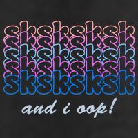SKSKSKSK And I Oop 7 Panel Mesh Trucker Snapback Hat