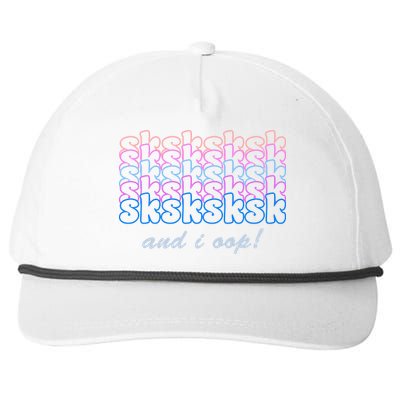 SKSKSKSK And I Oop Snapback Five-Panel Rope Hat