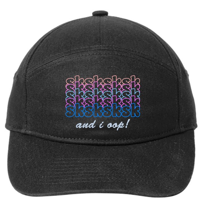 SKSKSKSK And I Oop 7-Panel Snapback Hat