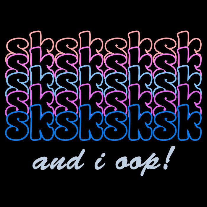 SKSKSKSK And I Oop Ladies PosiCharge Competitor Racerback Tank