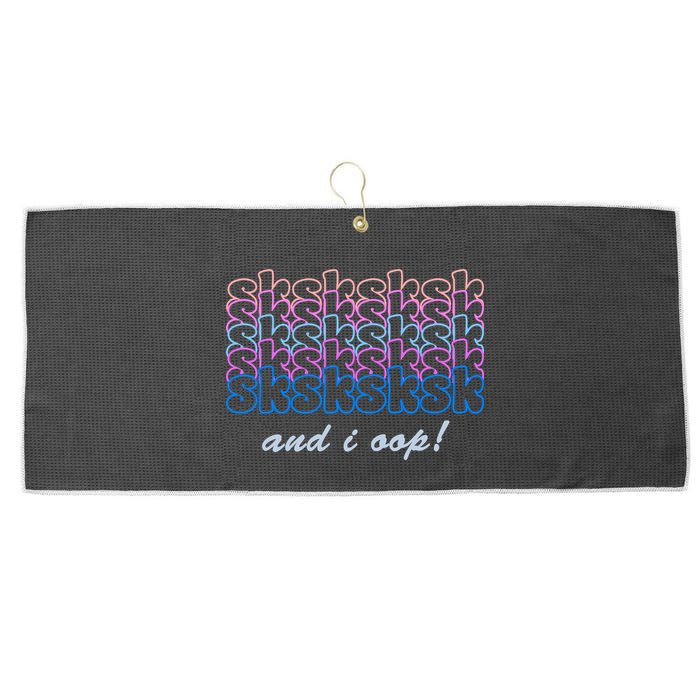 SKSKSKSK And I Oop Large Microfiber Waffle Golf Towel