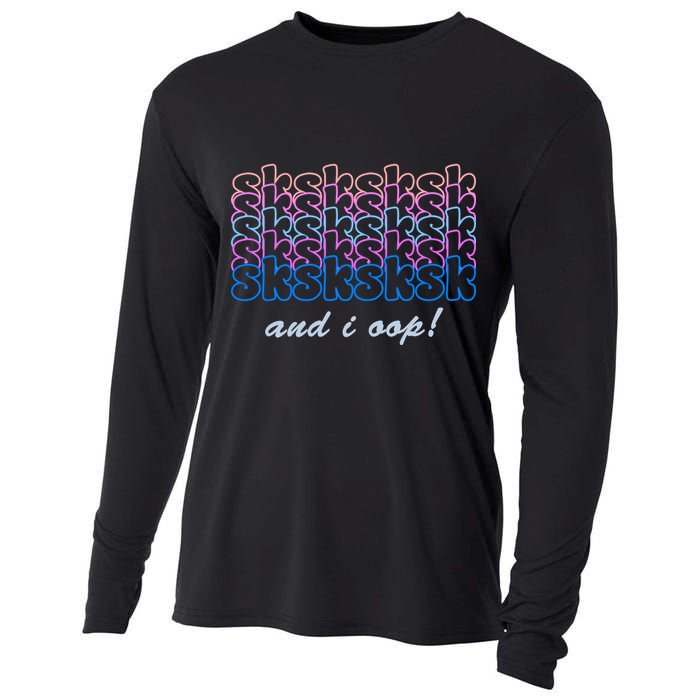 SKSKSKSK And I Oop Cooling Performance Long Sleeve Crew
