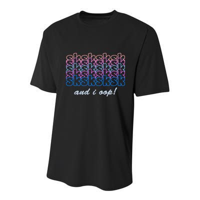 SKSKSKSK And I Oop Youth Performance Sprint T-Shirt