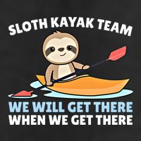 Sloth Kayak Team Funny Sloths Paddling Over Water Meaningful Gift 7 Panel Mesh Trucker Snapback Hat