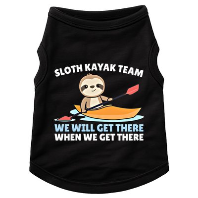 Sloth Kayak Team Funny Sloths Paddling Over Water Meaningful Gift Doggie Tank