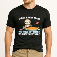 Sloth Kayak Team Funny Sloths Paddling Over Water Meaningful Gift Cooling Performance Crew T-Shirt