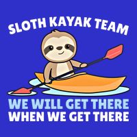 Sloth Kayak Team Funny Sloths Paddling Over Water Meaningful Gift T-Shirt