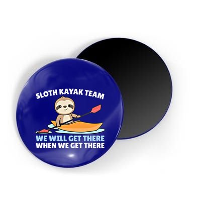 Sloth Kayak Team Funny Sloths Paddling Over Water Meaningful Gift Magnet