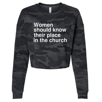 Should Know Their Place In The Church Apostle Prophet Evangelist Pastor Cropped Pullover Crew