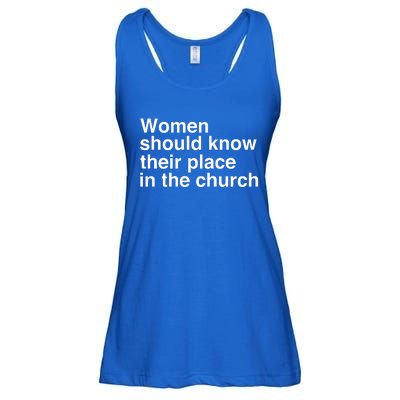 Should Know Their Place In The Church Apostle Prophet Evangelist Pastor Ladies Essential Flowy Tank