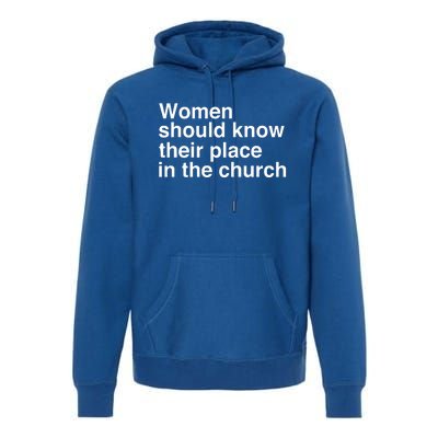 Should Know Their Place In The Church Apostle Prophet Evangelist Pastor Premium Hoodie