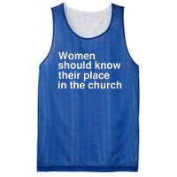 Should Know Their Place In The Church Apostle Prophet Evangelist Pastor Mesh Reversible Basketball Jersey Tank