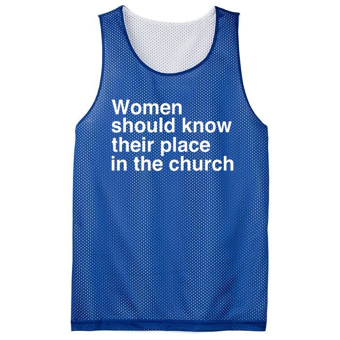 Should Know Their Place In The Church Apostle Prophet Evangelist Pastor Mesh Reversible Basketball Jersey Tank