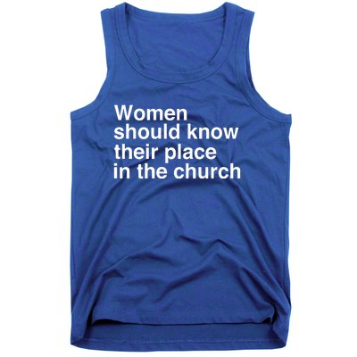 Should Know Their Place In The Church Apostle Prophet Evangelist Pastor Tank Top