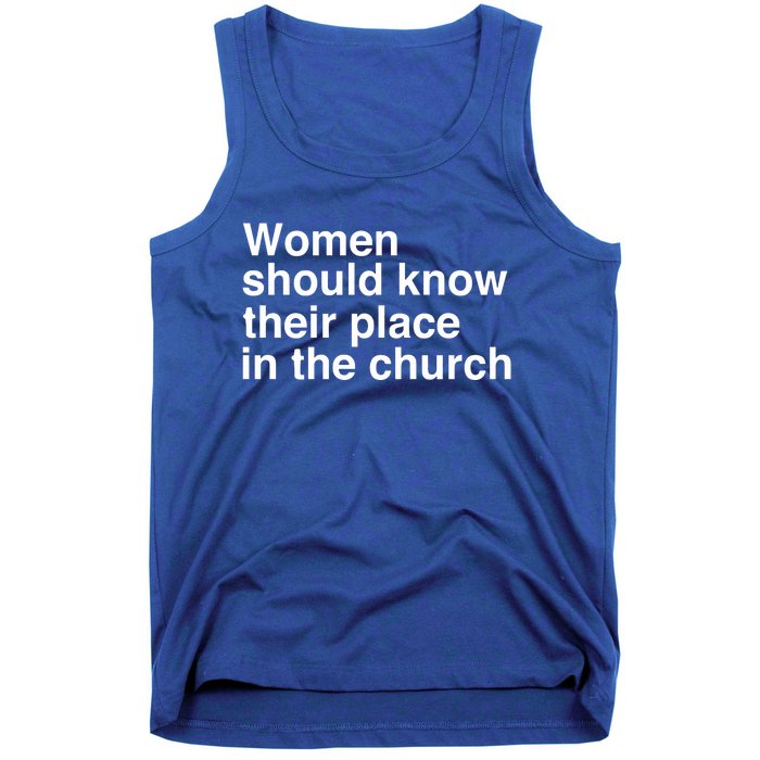 Should Know Their Place In The Church Apostle Prophet Evangelist Pastor Tank Top