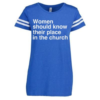 Should Know Their Place In The Church Apostle Prophet Evangelist Pastor Enza Ladies Jersey Football T-Shirt