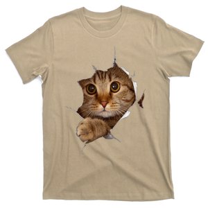 Sweet Kitten Torn Cloth Funny Cat Lover Cat Owner Cat Lady T-Shirt