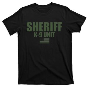 Sheriff K9 Unit Police Flag Uniform T-Shirt